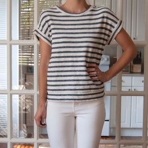 Banana Republic Striped Knit Shirt - xs petite